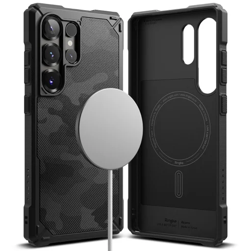 Ringke Rugged Gear Magnetic Magsafe Galaxy S25 Ultra Camo Black tok - 2