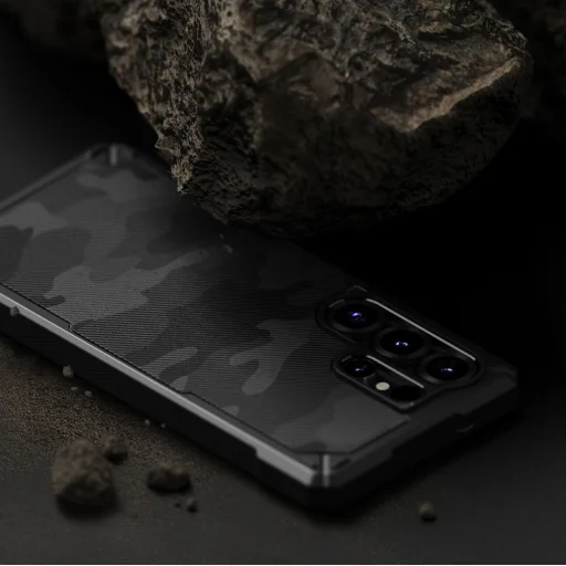 Ringke Rugged Gear Magnetic Magsafe Galaxy S25 Ultra Camo Black tok - 7