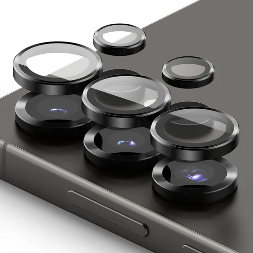 Ringke Camera Frame Protector - 2-pack - Samsung Galaxy S25 Ultra fekete üvegfólia - 2