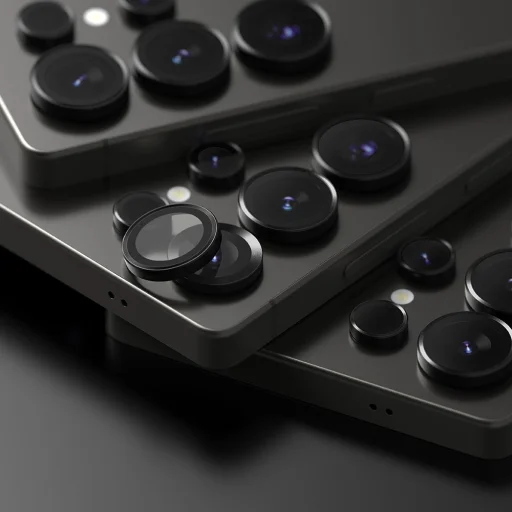 Ringke Camera Frame Protector - 2-pack - Samsung Galaxy S25 Ultra fekete üvegfólia - 5