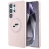 KARL LAGERFELD tok SAMSUNG Galaxy S25 Ultra KLHMS25LSKCHTCP (Mágneses szilikon kétfejű) rózsaszín tok thumbnail