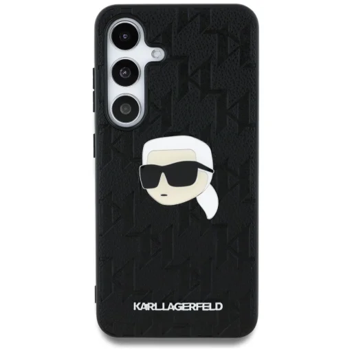 KARL LAGERFELD tok a SAMSUNG S25 KLHCS25SPGKLKIPK (PU Monogram K. Head Pin) fekete tok - 7