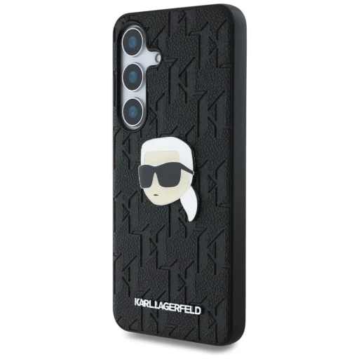 KARL LAGERFELD tok a SAMSUNG S25 KLHCS25SPGKLKIPK (PU Monogram K. Head Pin) fekete tok - 8