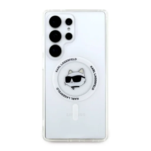 KARL LAGERFELD tok SAMSUNG S25 Ultra KLHMS25LHLSCHH (Magnetic IML Metal Choupette Head) fehér tok - 6