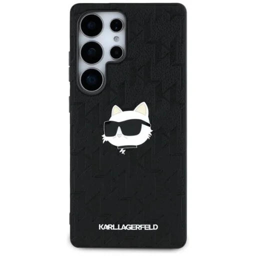 KARL LAGERFELD tok Samsung Galaxy S25 Ultra KLHCS25LPGKLCHPK (PU Monogram Choupette Head Pin) fekete tok - 6