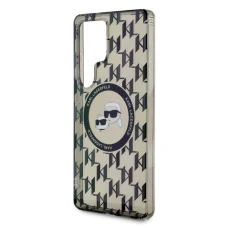 KARL LAGERFELD tok Samsung Galaxy S25 Ultra KLHMS25LHMCKMHK (Magnetic IML Metal Monogram KC Heads) fekete tok