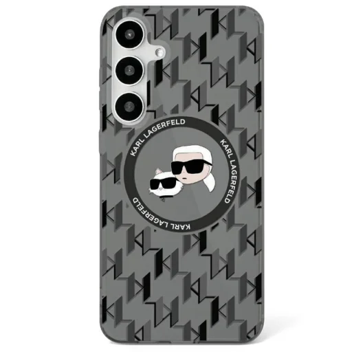 KARL LAGERFELD tok Samsung Galaxy S25 KLHMS25SHMCKMHK (Magnetic IML Metal Monogram KC Heads) fekete tok - 1