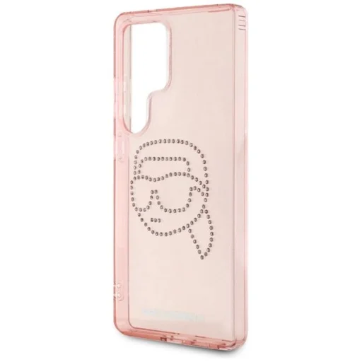 KARL LAGERFELD tok Samsung Galaxy S25 Ultra KLHCS25LHKHDCELP (IML Rhinestones K Head) rózsaszín tok - 4