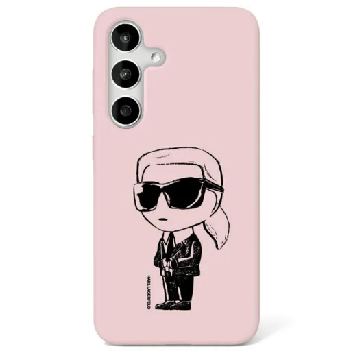 KARL LAGERFELD tok SAMSUNG S25 KLHMS25SPNYKGRTP (Mágneses Szilikon Graffiti Ikonik) pink tok - 1