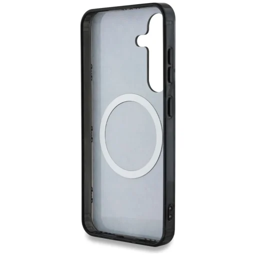 GUESS tok Samsung Galaxy S25 GUHMS25SH4PYEEK (Mágneses IML Peony 4G háttéren) fekete tok - 2