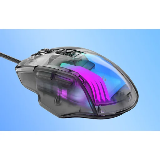 Vezetékes gamer egér Havit MS1011SE (átlátszó/fekete) - 10