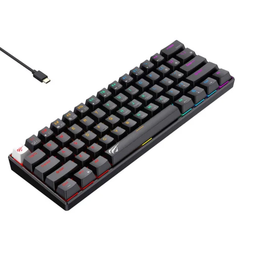 Vezetékes mechanikus játékbillentyűzet RGB Havit KB903L (fekete) - 3