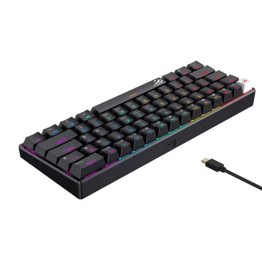 Vezetékes mechanikus játékbillentyűzet RGB Havit KB903L (fekete) - 4