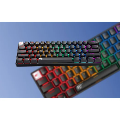 Vezetékes mechanikus játékbillentyűzet RGB Havit KB903L (fekete) - 10
