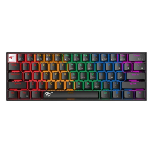 Vezetékes mechanikus játékbillentyűzet RGB Havit KB903L (fekete) - 1