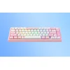 Havit KB874L RGB mechanikus gamer billentyűzet (rózsaszín/fehér) thumbnail