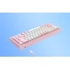 Havit KB874L RGB mechanikus gamer billentyűzet (rózsaszín/fehér) thumbnail