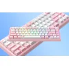 Havit KB874L RGB mechanikus gamer billentyűzet (rózsaszín/fehér) thumbnail
