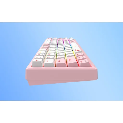 Havit KB874L RGB mechanikus gamer billentyűzet (rózsaszín/fehér) - 10