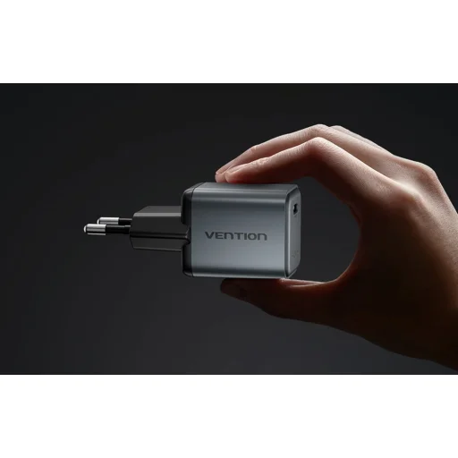 Vention GaN USB-C töltő 20W (Szürke) - 6