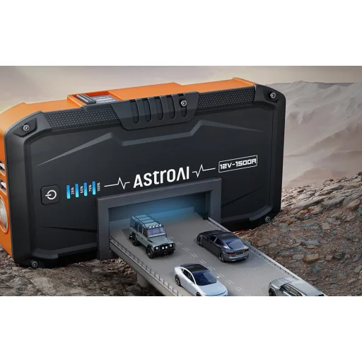 3 in 1: Jump starter + Power bank + SOS lights pea AstroAI 072703 - 7