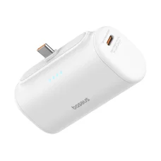 Baseus Compact Powerbank 5000mAh, 20W, USB-C (fehér)
