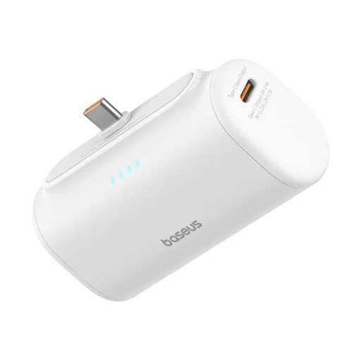 Baseus Compact Powerbank 5000mAh, 20W, USB-C (fehér) - 1