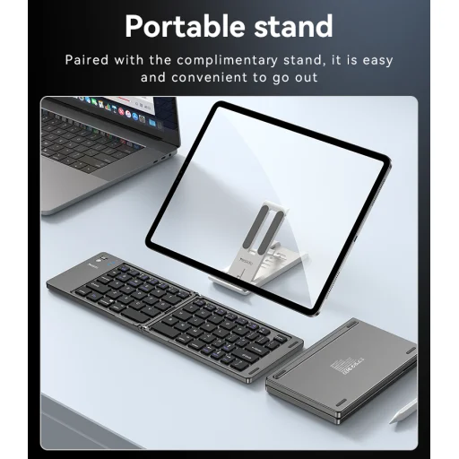 Yesido billentyűzet KB27 vezeték nélküli összecsukható fekete - 12