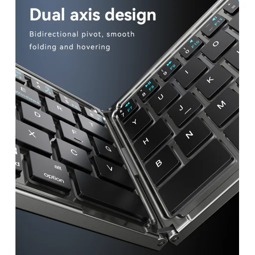 Yesido billentyűzet KB27 vezeték nélküli összecsukható fekete - 9