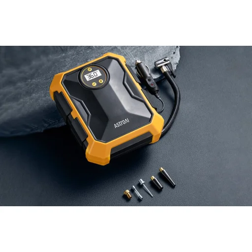 Légkompresszor AstroAI 12V DC 100PSI (Sárga) - 3