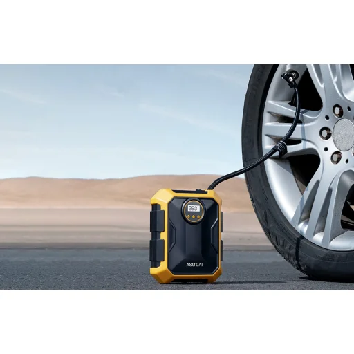 Légkompresszor AstroAI 12V DC 100PSI (Sárga) - 4