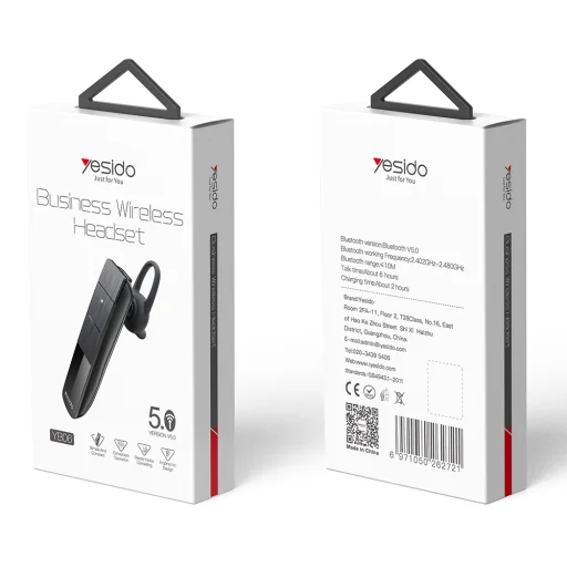 Yesido Bluetooth headset YB06 fekete - 11