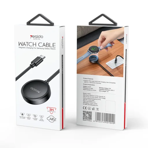 Yesido Indukciós töltő CA162 Type C Samsung Watch okosóra fekete - 11