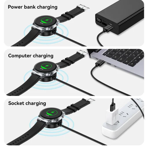 Yesido Indukciós töltő CA162 Type C Samsung Watch okosóra fekete - 9