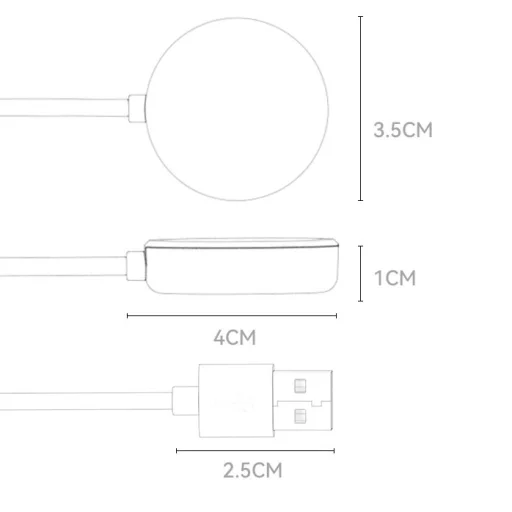 Yesido Indukciós töltő CA161 USB Samsung Watch okosóra fekete - 13