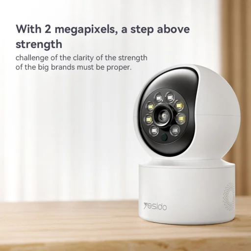 Yesido beltéri kamera KM10 IP WiFi 2.4G 2MP Full HD fehér - 5