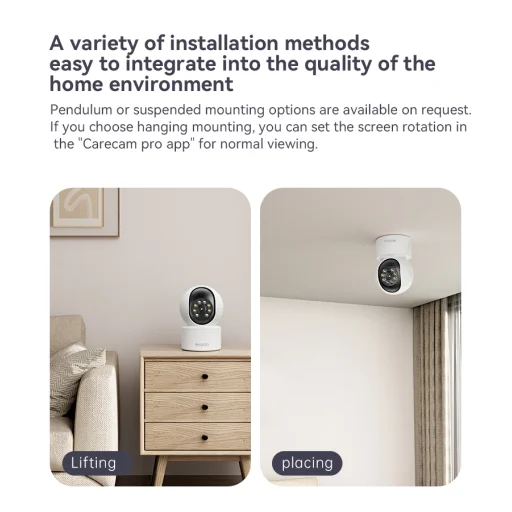 Yesido beltéri kamera KM10 IP WiFi 2.4G 2MP Full HD fehér - 6