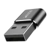 Yesido Adapter OTG GS09 - USB (férfi) - Type C (női) - fekete thumbnail