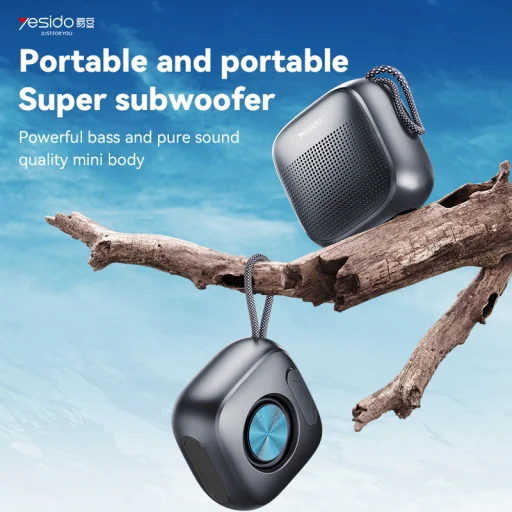 Yesido Hordozható Bluetooth Hangszóró YSW24 Mini fekete - 2