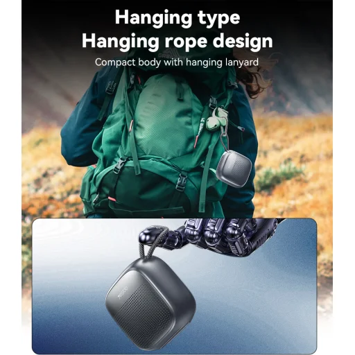 Yesido Hordozható Bluetooth Hangszóró YSW24 Mini fekete - 7