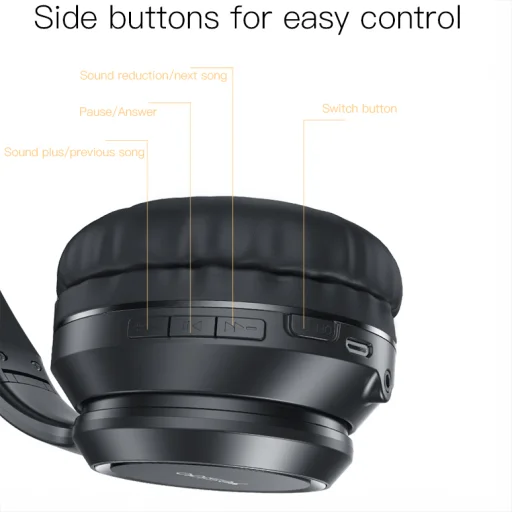 Yesido Fejhallgató EP03 bluetooth fekete - 12