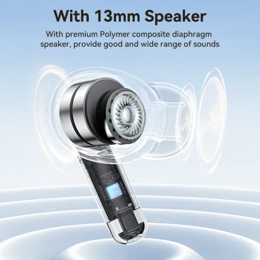 Yesido TWS Bluetooth Fülhallgató TWS28 ANC+ENC fehér - 5