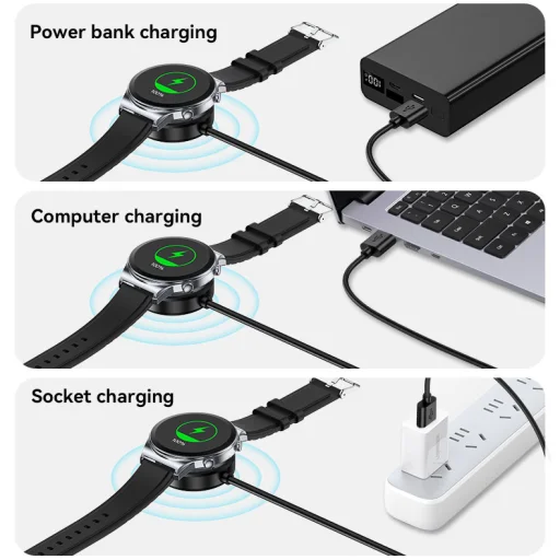 Yesido Indukciós töltő CA161 USB Samsung Watch okosóra fekete - 12