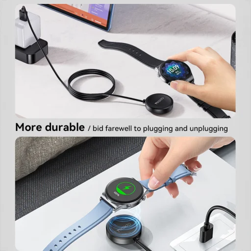 Yesido Indukciós töltő CA161 USB Samsung Watch okosóra fekete - 6