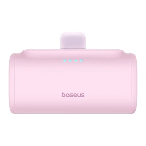 Baseus Kompakt USB-C 5000mAh, 20W teljesítményű Hordozható Akkumulátor (rózsaszín) - 4
