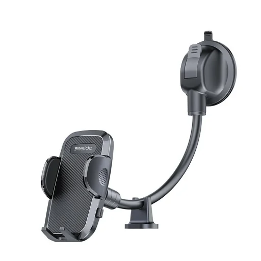Yesido autós telefontartó C140 szélvédőre fekete - 1