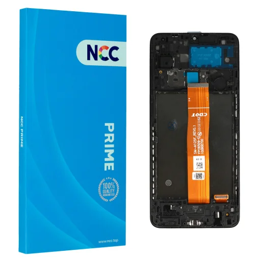 LCD kijelző NCC Samsung Galaxy A12 (A125F/A125U/A125W/A125M) fekete kerettel, - 1