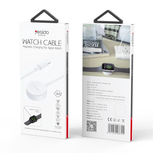 Yesido Indukciós töltő CA112 Type C Apple Watch okosóra fehér, - 15