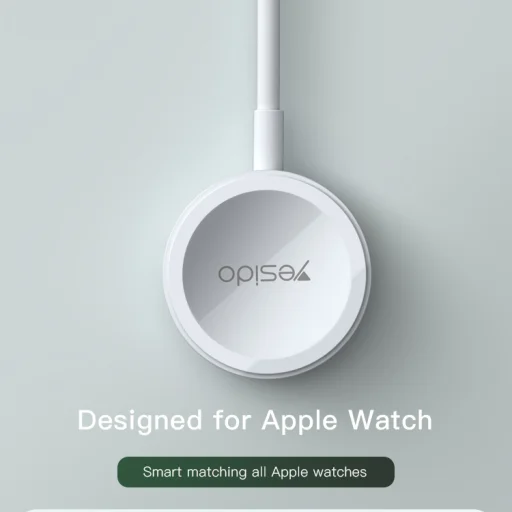 Yesido indukciós töltő CA113 Apple Watch okosórához Type C–Lightning kábellel fehér - 8