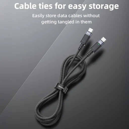 Yesido kábel CA160 fonott - Type C Type C-hez - PD 60W 1,2 méter fekete - 2